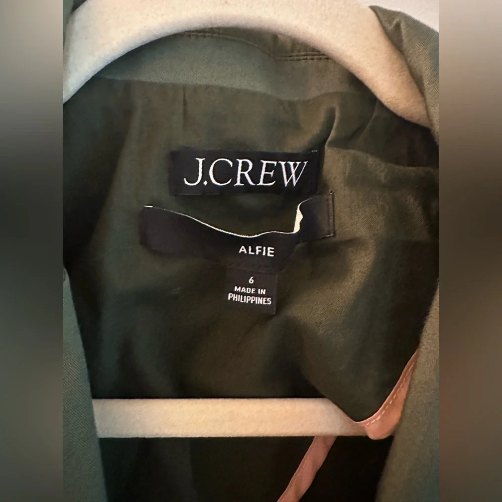 J. CREW Women’s Dark Olive Single-Button Blazer - Picture 3 of 5